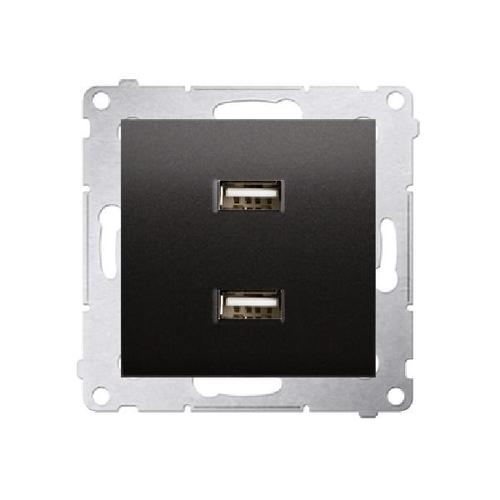SIMON 54 ładowarka 2xUSB 2,1A, 5V DC, 230V (moduł) antracyt
