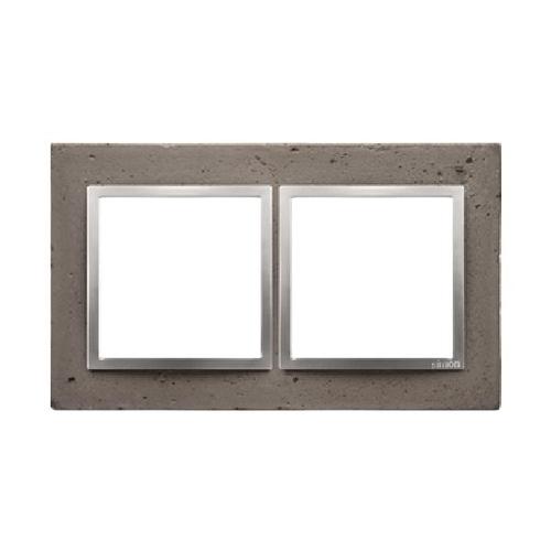 SIMON 54 NATURE ramka 2-kr. beton mokra robota