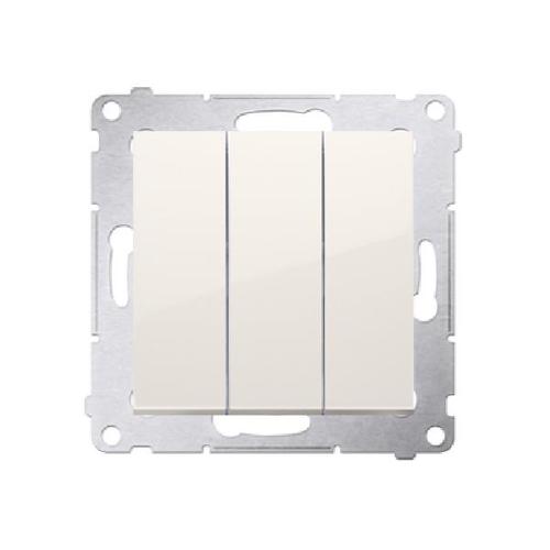 SIMON 54 wyłącznik potrójny szybkozłącza 10A 250V (moduł) kremowy
