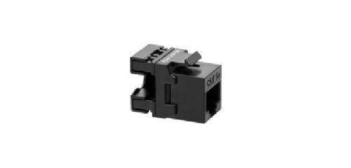 wkład gniazda komputerowego RJ45 kat.5e UTP nieekranowany czarny
