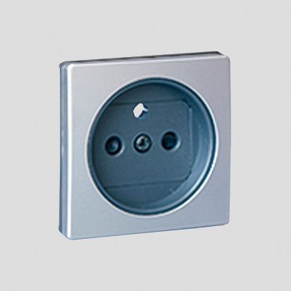 SIMON 82 pokrywa gniazda z/uz. aluminium mat