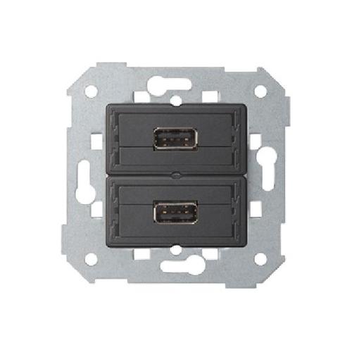 SIMON 82 gniazdo 2xUSB 2.0 typ A żeńskie