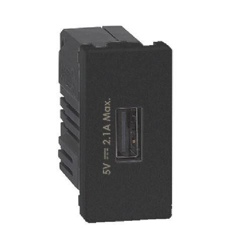 K45 ładowarka USB K45 USB 2.0 - A 5V napięcie:DC 2,1A 45x22,5mm grafit