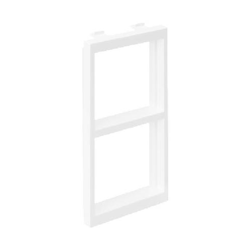 CIMA adapter poziomy 2xK45 108x52mm czysta biel
