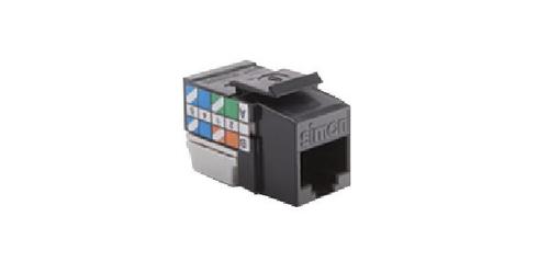 wkład gniazda komputerowego RJ45 kat.6 UTP nieekranowany czarny