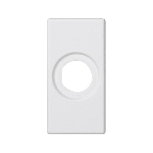 K45 płytka K45 pusta z otworem 14mm 45x22,5mm czysta biel