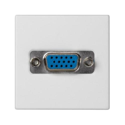 K45 gniazdo K45 złącze VGA (D-SUB 15) 45x45mm czysta biel