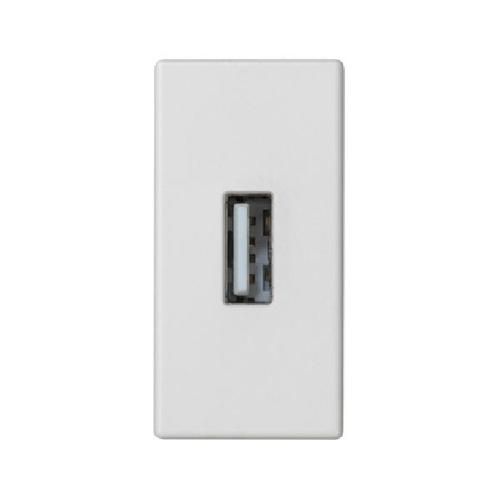 K45 płytka K45 złącze USB typ A 45x22,5mm czysta biel