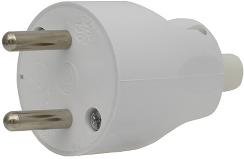 wtyczka POWER b/u rozb.prosta 16A 250V biały WP-120