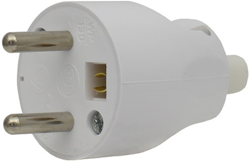 wtyczka POWER z/u rozb.prosta 16A 250V biały WP-130