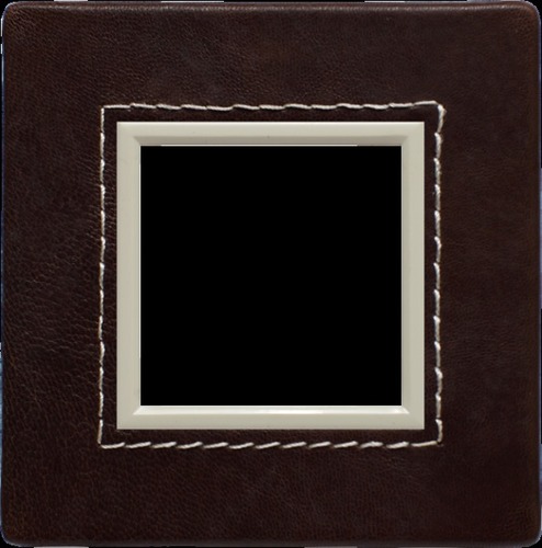 ramka DANTE 1-kr.skora choco