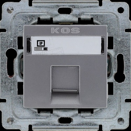 gniazdo DANTE pojedyncze komputerowe b/r inox (wkl.MOLEX) kat.5e nieekranowane