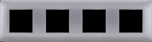 ramka DANTE 4-kr.inox (tworzy.lakier.)