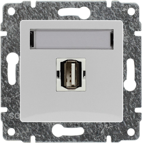 gniazdo VENA multimedia.USB b/r białe typ A