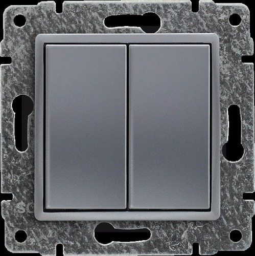 zaślepka VENA moduł.(2szt.22,5mmx45mm) alu do modu.45x45