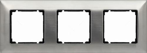 ramka VENA EXCLUSIVE 3-kr.stal inox