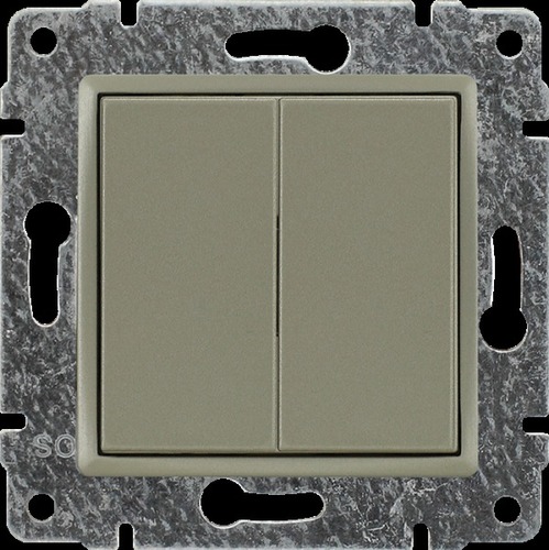 zaślepka VENA moduł.(2szt.22,5mmx45mm) satyna do modu.45x45