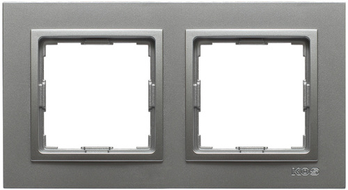 ramka VENA2 2-kr.aluminium
