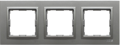ramka VENA2 3-kr.aluminium
