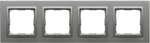 ramka VENA2 4-kr.aluminium