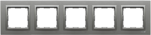 ramka VENA2 5-kr.aluminium