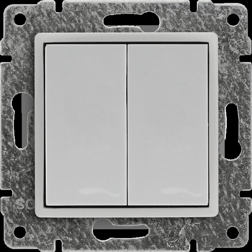 zaślepka VENA biała antybakt. do mod.45x45 (2szt. 22,5mmx45mm)