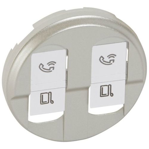 plakietka CELIANE gn.podw.RJ45 tytan