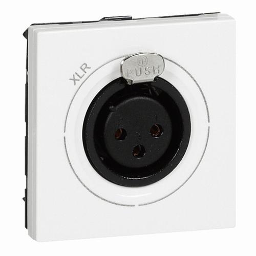 gniazdo M45 XLR3 2-mod.zenski neutrik białe