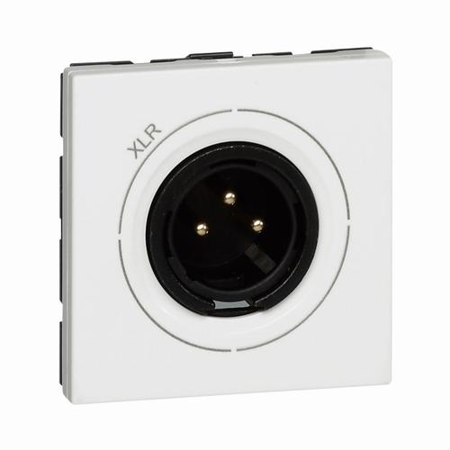 gniazdo M45 XLR3 2-mod.meski neutrik białe