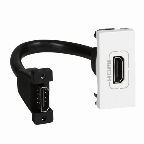 gniazdo M45 HDMI typ A białe z przew.