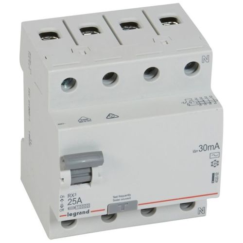 wyłącznik różnicowoprądowy RX3 25A 30mA AC 4P P30425A