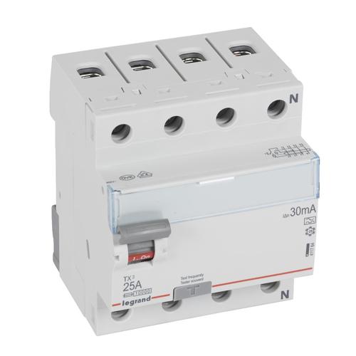 wyłącznik różnicowoprądowy P304 TX3 25A 30mA 4P typ A 411764 typ A