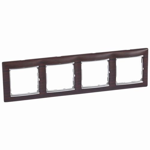 ramka VALENA 4-kr.wenge/srebro