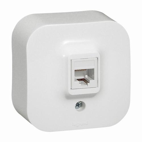 gniazdo FORIX pojedyncze RJ45 kat.5E UTP białe