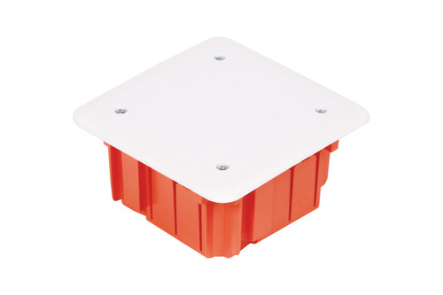 INSTALL-BOX puszka podtynkowa 89x89x50 IP 40 - kolor ceglasty