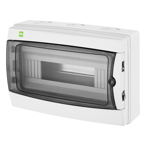 GALANT PLUS rozdzielnica 1x12 PE+N natynkowa IP 65 - kolor dymny
