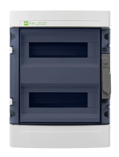EP-LUX PLUS rozdzielnica 2x12 PE+N natynkowa PV 1500V DC 1000V AC IP 65 - kolor dymny
