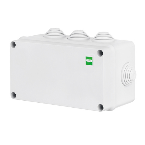INDUSTRIAL puszka natynkowa 156x95x68 (8 dławic) IP 55 - kolor szary