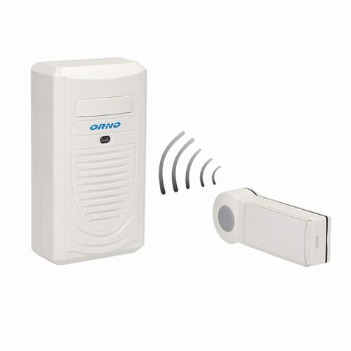 DISCO AC, dzwonek bezprzewodowy, sieciowy, learning system, 1 dźwięk, 80m