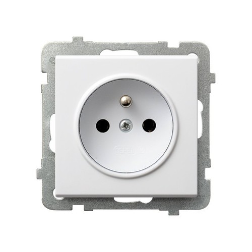 gniazdo SONATA pojedyncze z/u b/r białe GP-1RZ/m/00 1080