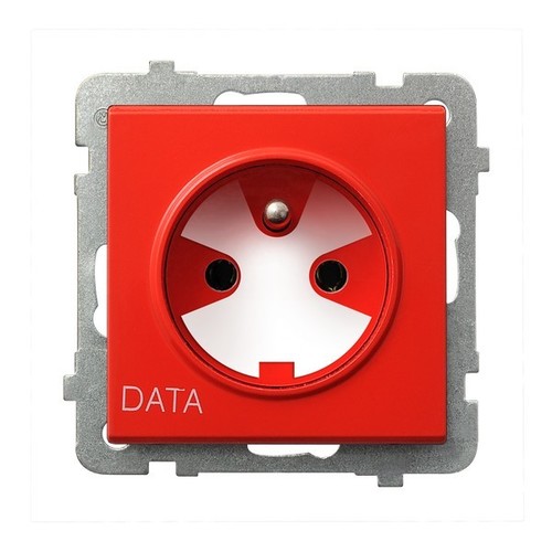 gniazdo SONATA pojedyncze z/u DATA z kluczem GP-1RZK/m/00 1128