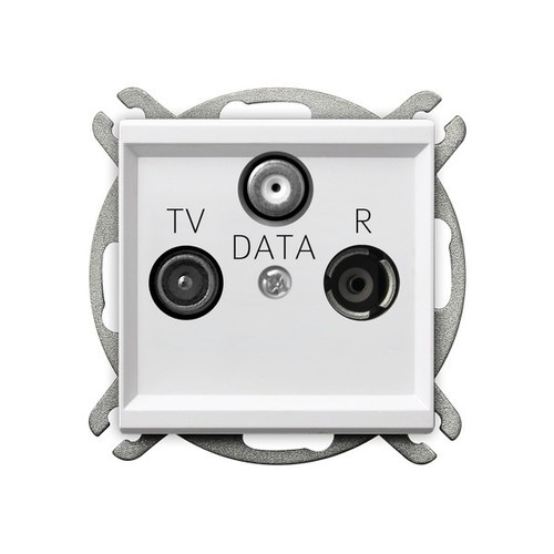 gniazdo SONATA RTV SAT b/r białe GPA-RD/m/00