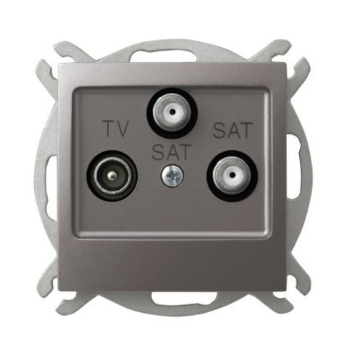 gniazdo IMPRESJA RTV-SAT-SAT tytanowe GPA-Y2S/m/23 (telewizja N)