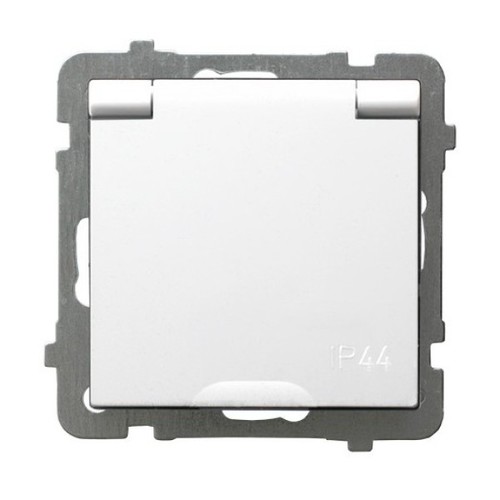 AS gniazdo pojedyncze hermetyczne b/r białe GPH-1GZ/m/00/w 1318 kl.białe