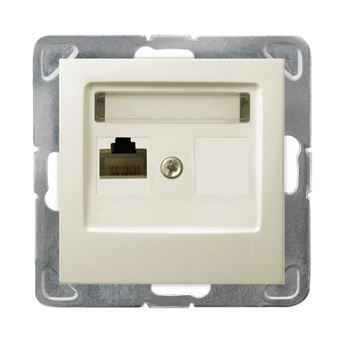gniazdo IMPRESJA komputerowe b/r kremowe GPK-1Y/K/m/27 1034