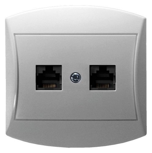 gniazdo TOP komputerowe podwójne GPK-2T/K/00 893