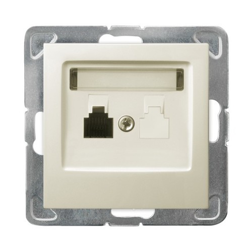 gniazdo IMPRESJA telefoniczne b/r kremowe GPT-1Y/m/27 1032