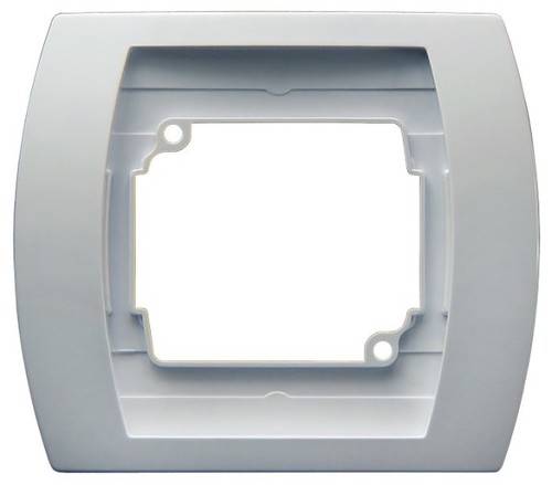 ramka GAZELA 1-kr. biały R-1J/00 404