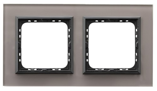 ramka SONATA 2-kr.szkło szar R-2RGC/41/25 1113 4mm