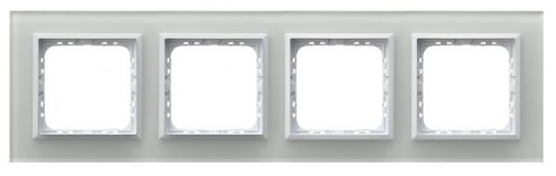 ramka SONATA 4-kr.szkło białe R-4RGC/31/00 1115 4mm